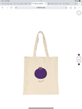 Borsa in tela Mirtillo “Sorriso”